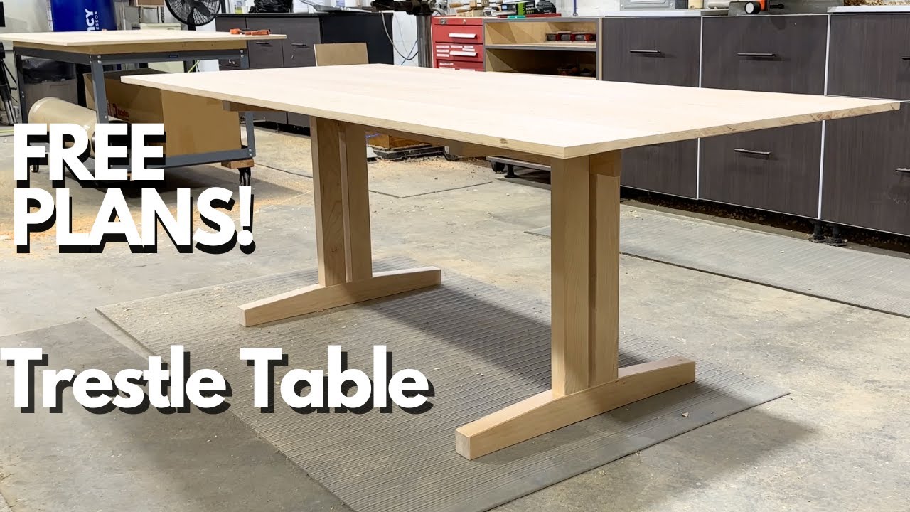Build This Beautiful Trestle Table