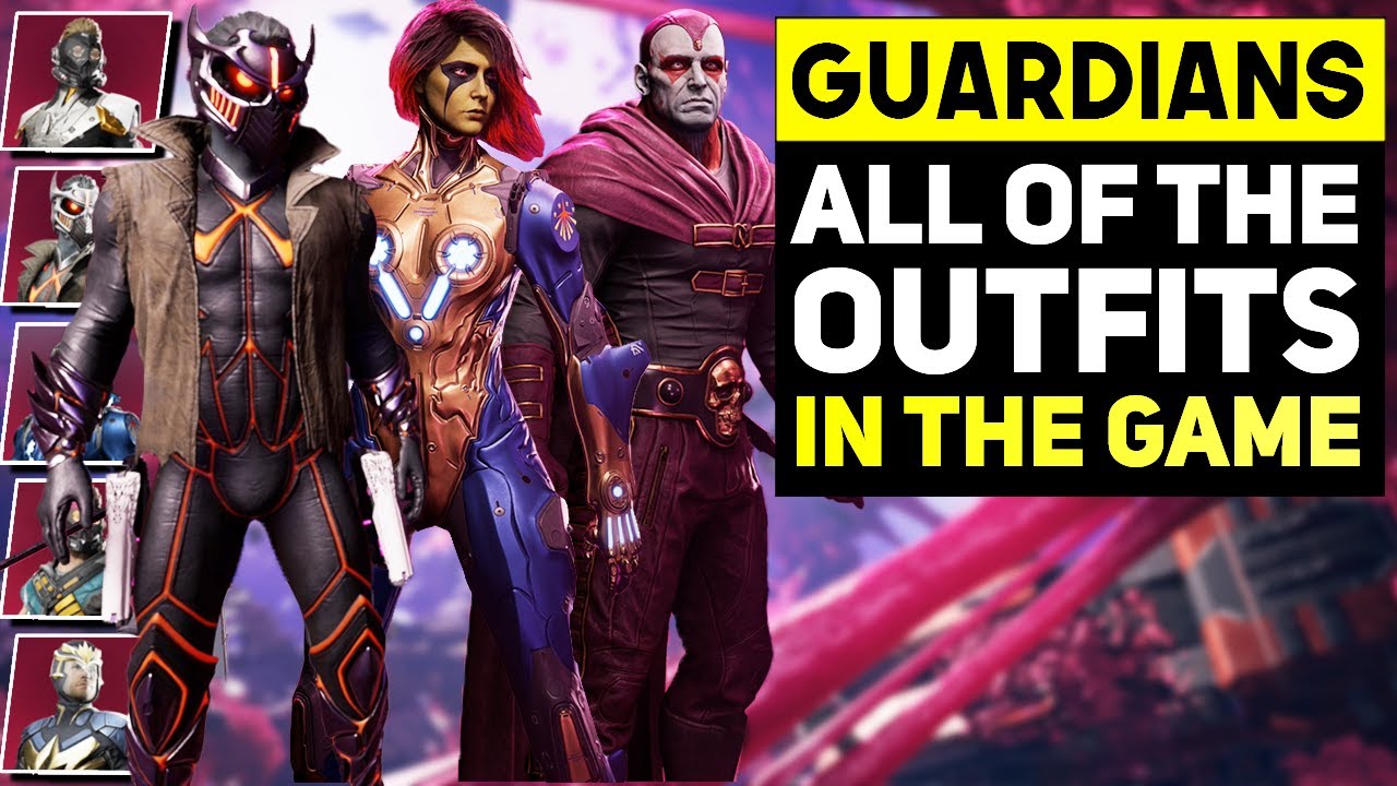 First Look At All OUTFITS in Marvel's Guardians of the Galaxy Game (GOTG Game All Outfits & Skins)