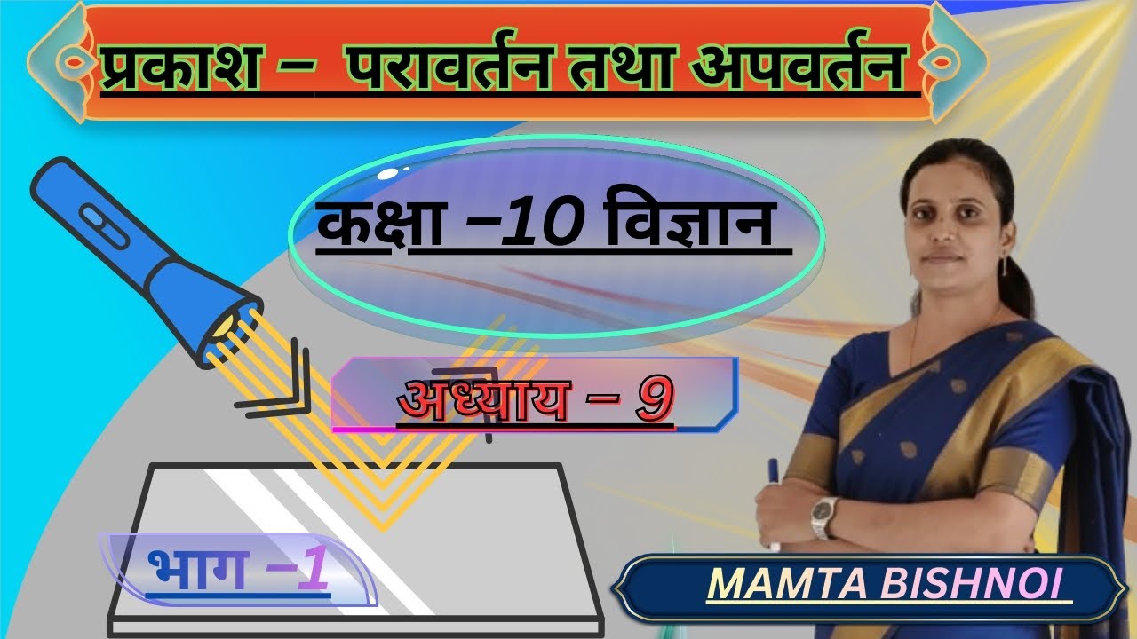 परावर्तन और अपवर्तन के नियम - आसान भाषा में।क्यों मुड़ी हुई दिखती है पानी में रखी पेंसिल? |