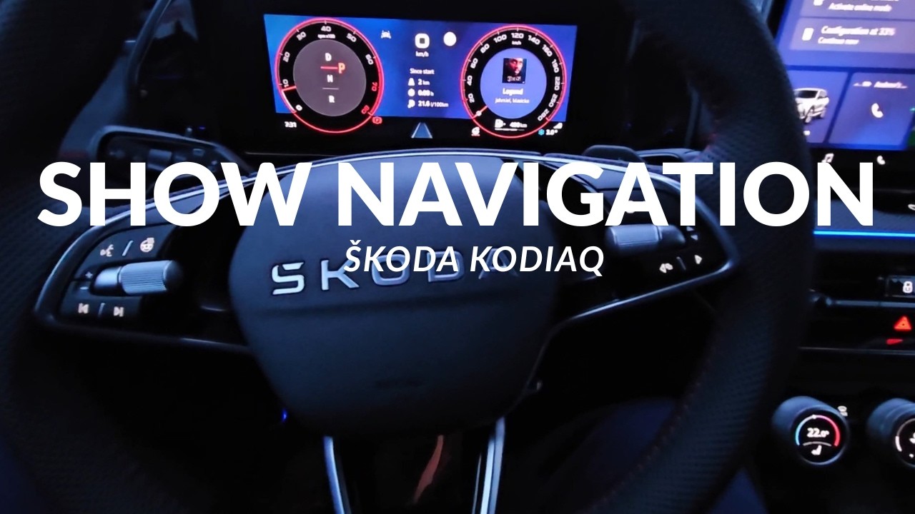 Как вывести навигацию на дисплей водителя в &Scaron;koda Kodiaq