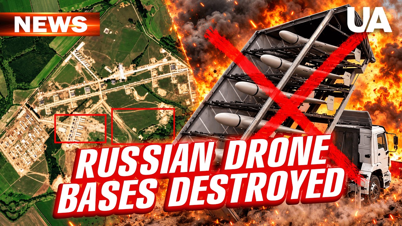 A devastating response to Putin&rsquo;s terror! Ukraine STRIKES BASES of Russian killer drones