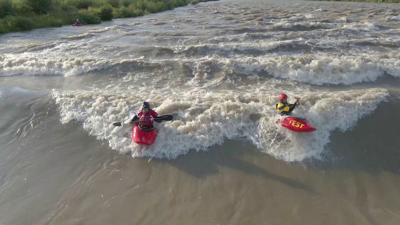 Action packed freestyle kayaking filmed with DJI Mavic Air 2 | Kajakowanie na progu Dunajca #MEW