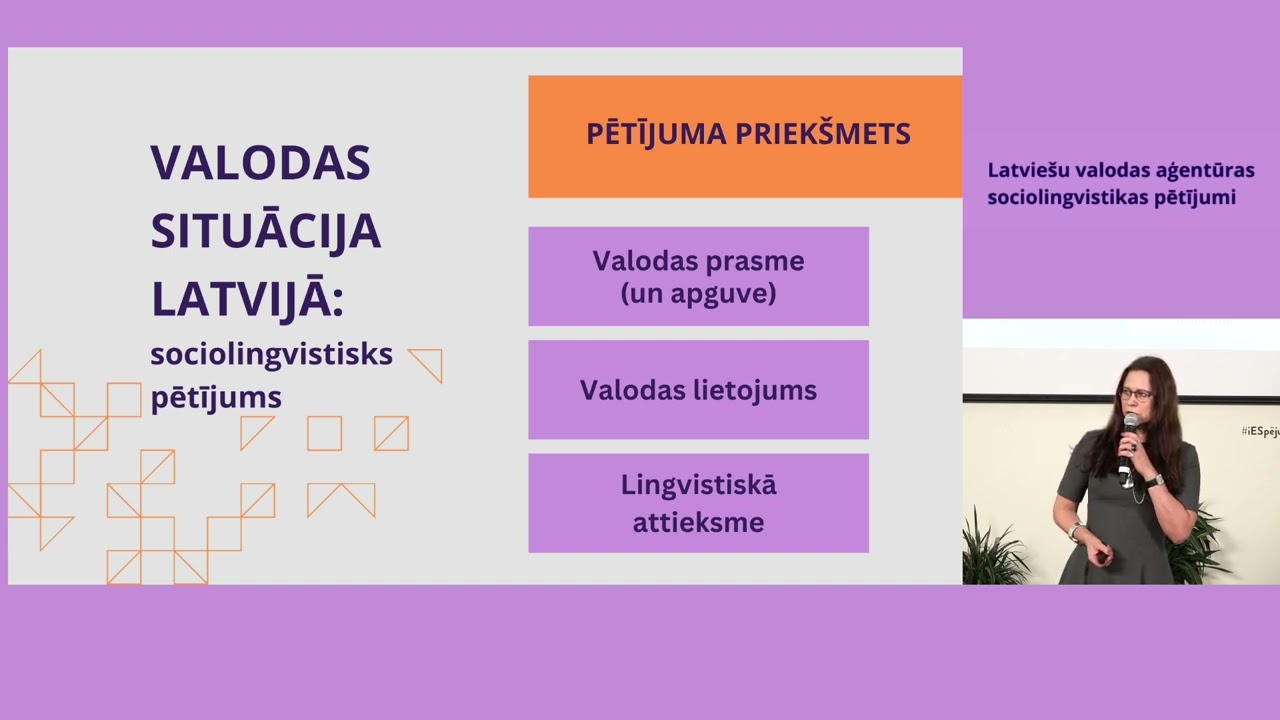 Valodas situācijas pētījumi valsts valodas stiprināšanai sabiedrībā