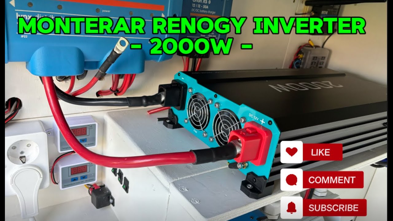 Monterar Renogy inverter i vår campervan   4 K