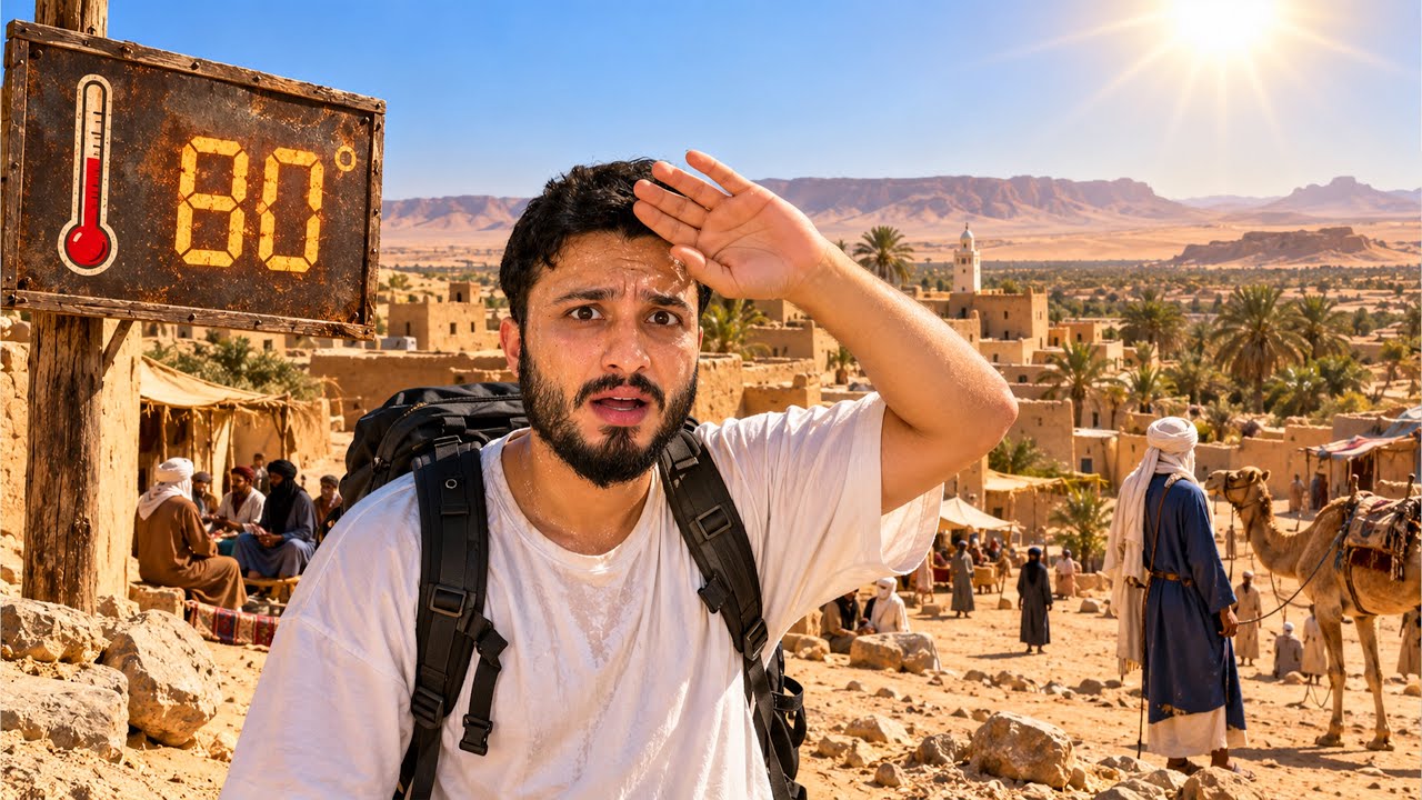 I Traveled to World&rsquo;s Hottest City in Libya (80&deg;C) 🇱🇾