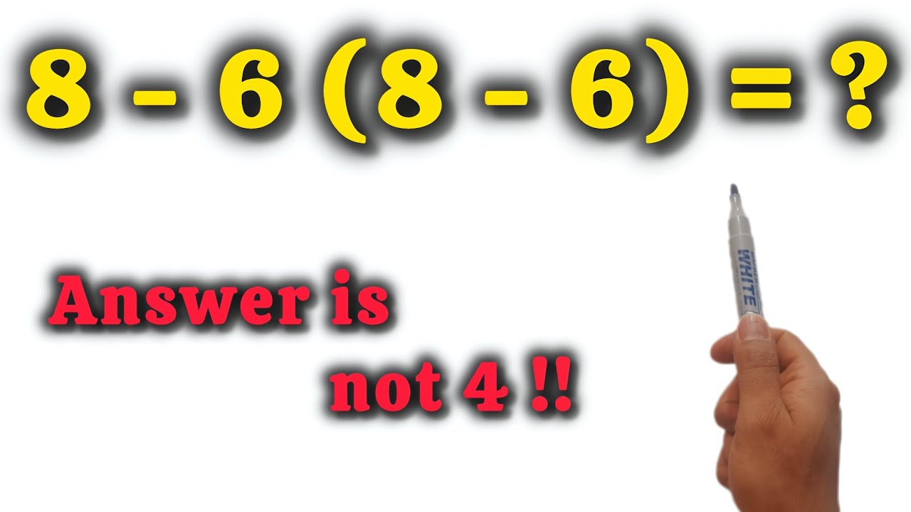 POV: Can You Solve This Simple Math Problem?