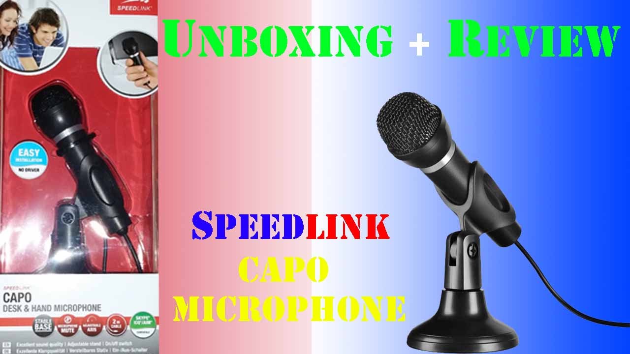 Unboxing + Review Speedlink SL-8703-BK Cabo Microphone Hands on -deutsch- FHD [Super HD View]