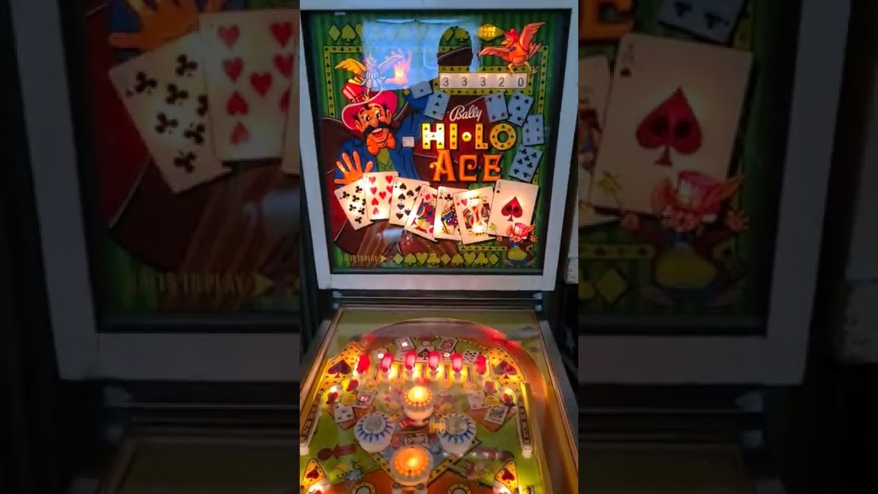 What's in the Shed ? 1973 Bally Electro mechanical Pinball Machine HI-LO Ace.