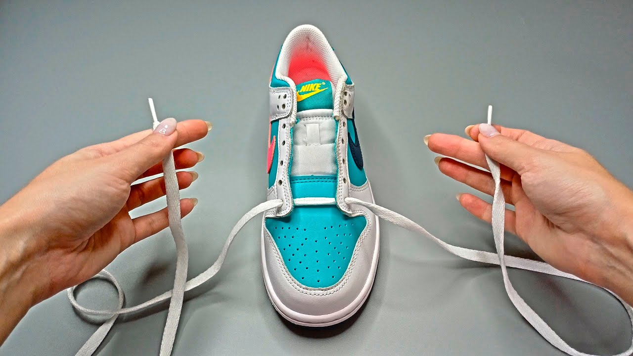Как развязать кроссовки Nike Dunks за 5 секунд (лучший способ)