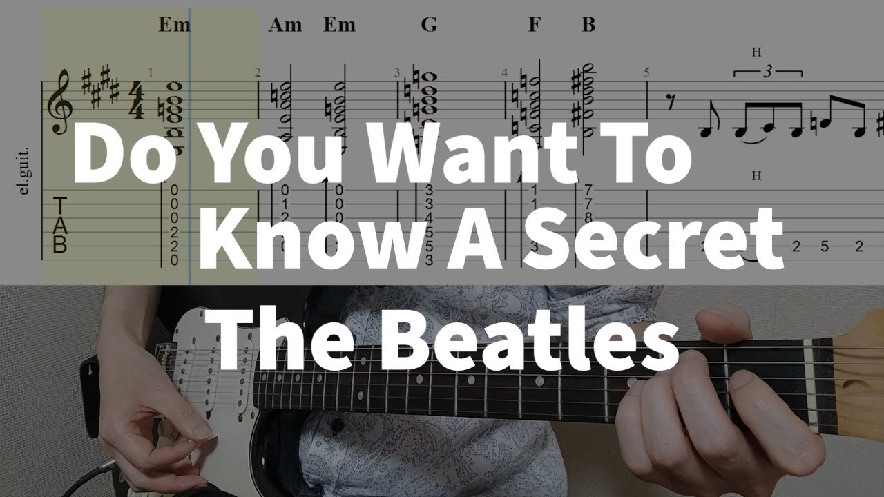 Do You Want To Know A Secret - The Beatles | guitar tab easy