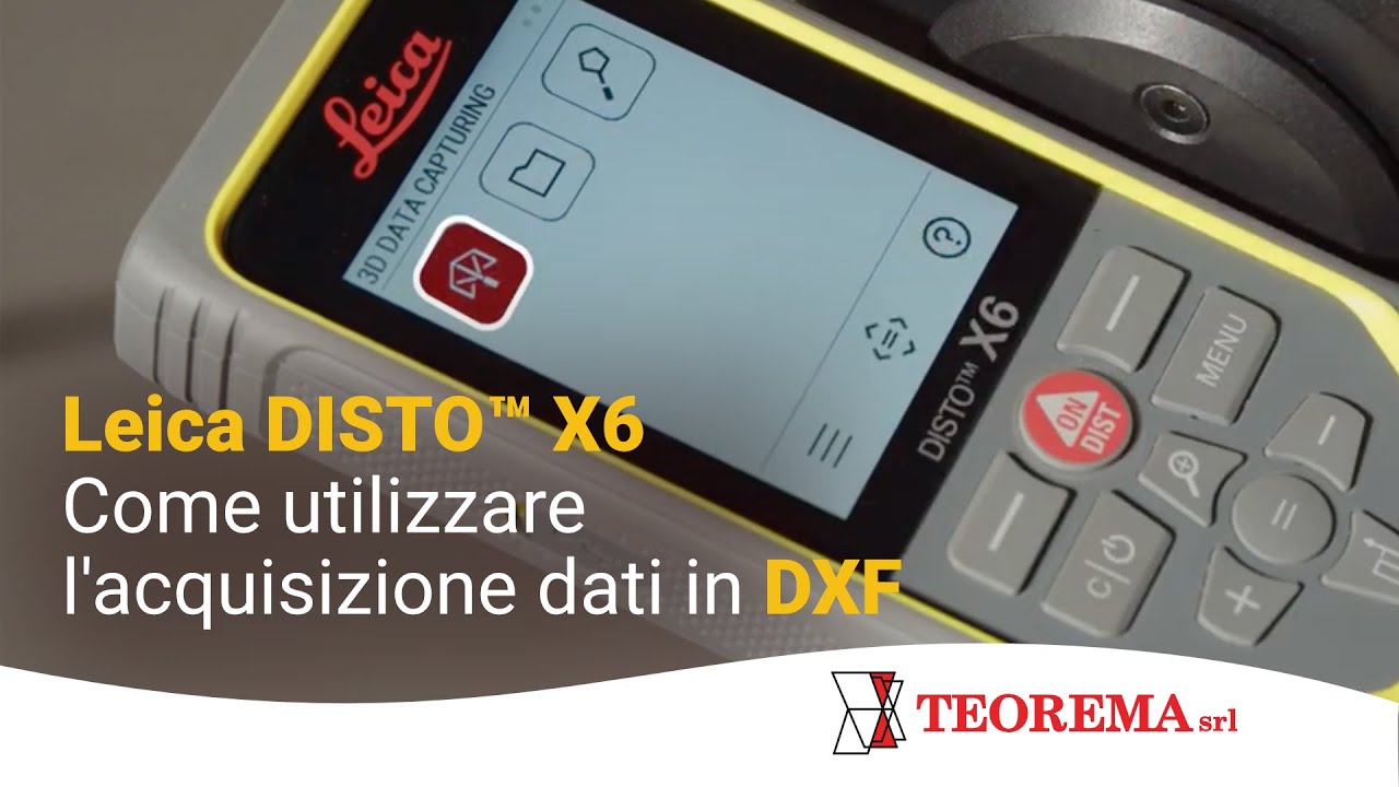 Leica DISTO™ X6 - Come utilizzare l'acquisizione dati in DXF