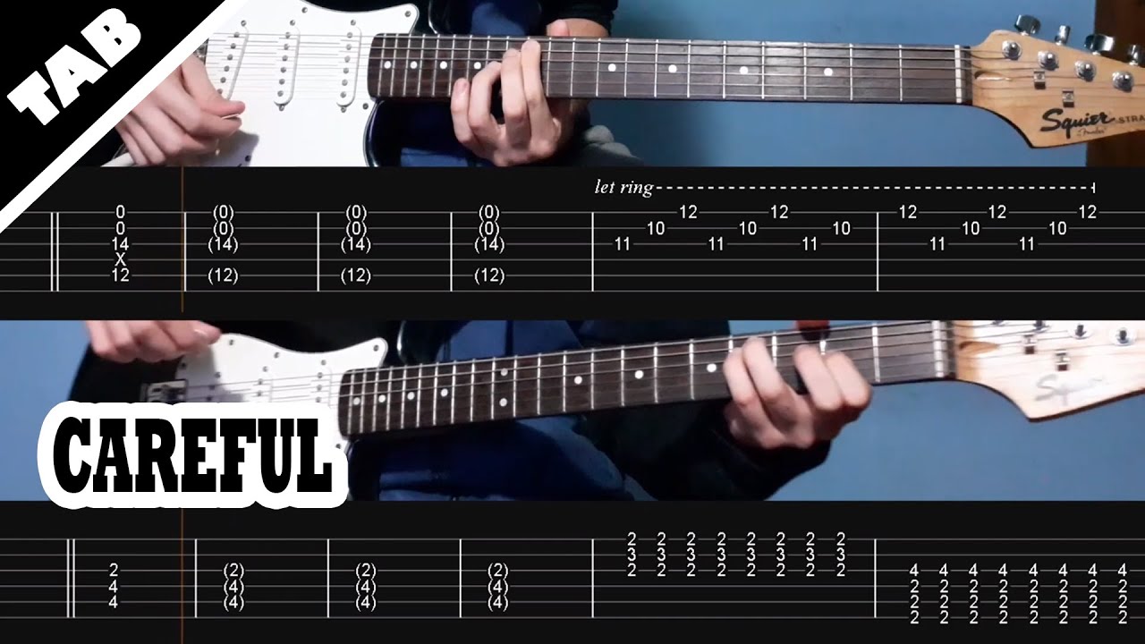 Careful - Paramore | Guitar TAB | Lesson | Tutorial