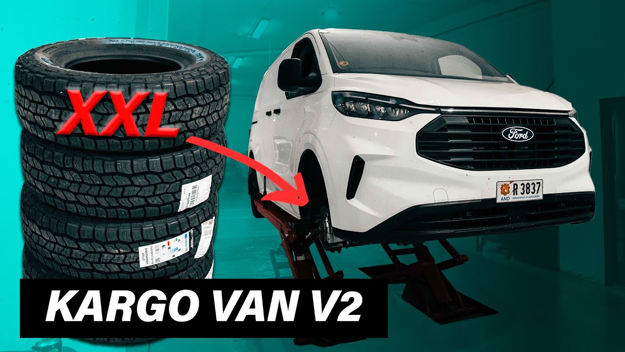 Monto Neumáticos Enormes a mi Kargo Van 4x4 Ford Transit 2024