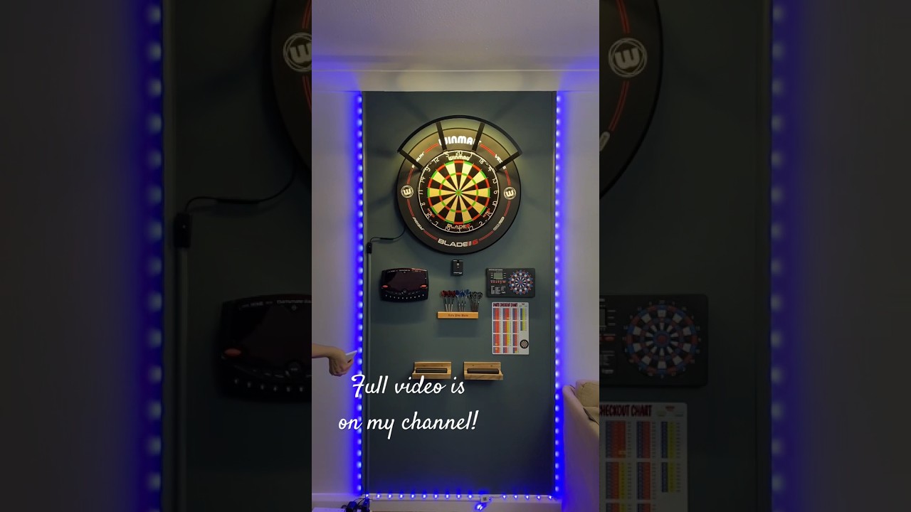 Surprising My Brother With A DIY Dart Board Wall! 🎯
