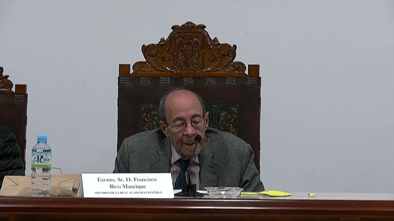 Excmo. Sr  D. Francisco Rico Marique   -V Centenario de la muerte de Nebrija   11 y 12-04- 2022
