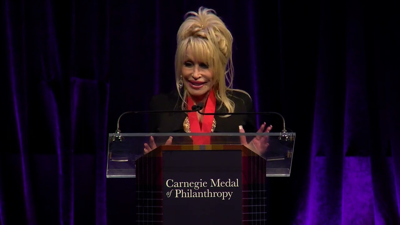 Dolly Parton Accepts 2022 Carnegie Medal of Philanthropy
