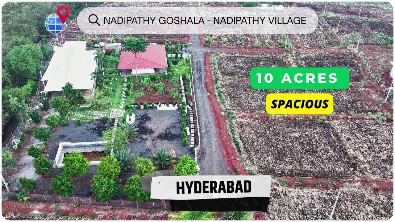 Spacious & Serene : Exploring Nadipathy Goshala 🌿 in 10 Acres -- Nadipathy Goshala Hyderabad