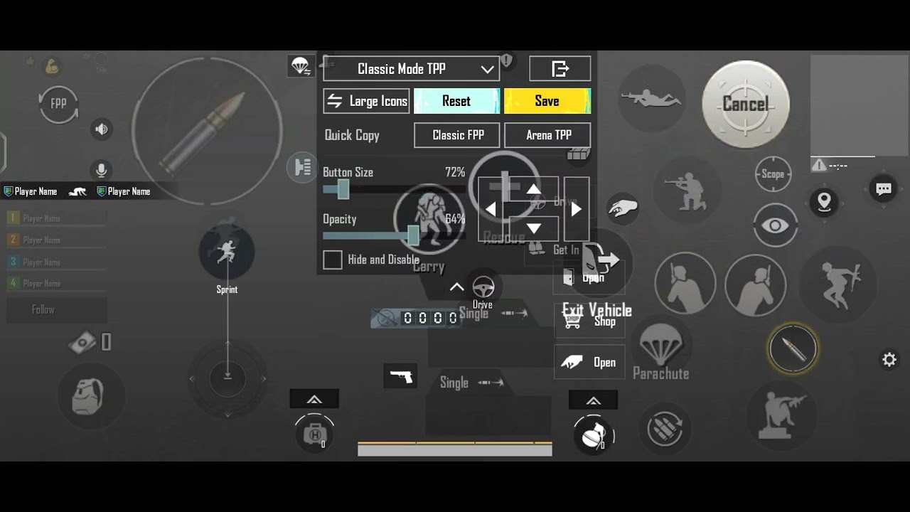 BGMI 3 finger controls and sensitivity code 