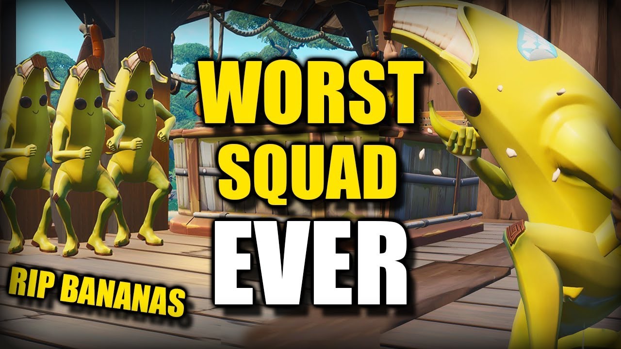 We are the *WORST* Banana Squad in Fortnite EVER!