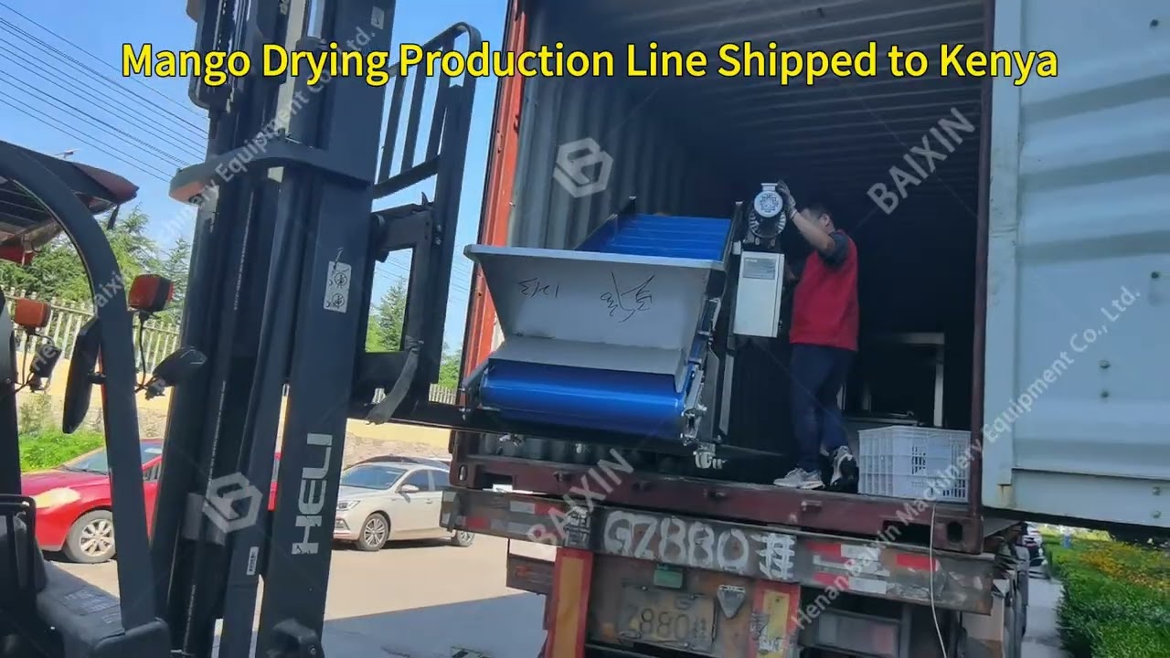 The mango and pineapple slice drying production line has been successfully shipped to Kenya.