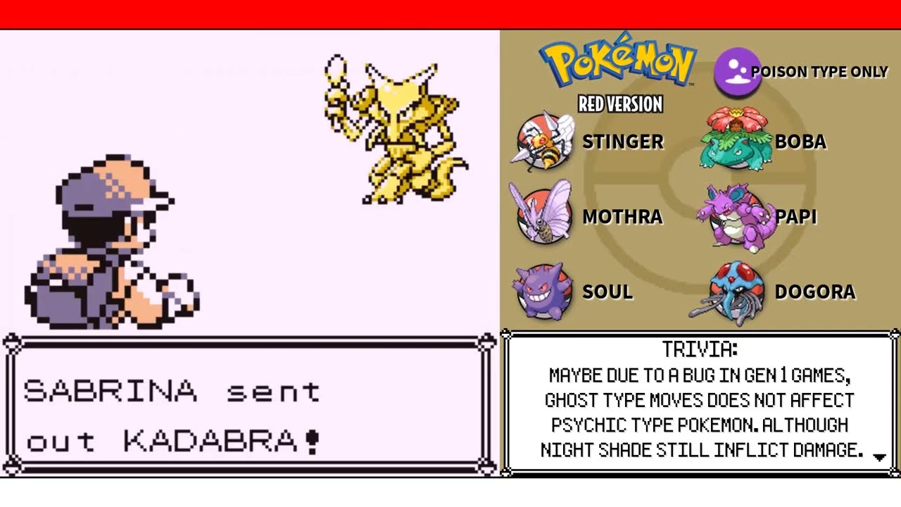 EP06 - Alakazam is Truly a Beast, If Only Gen1 AI is Good - POKEMON RED - POISON TYPE ONLY