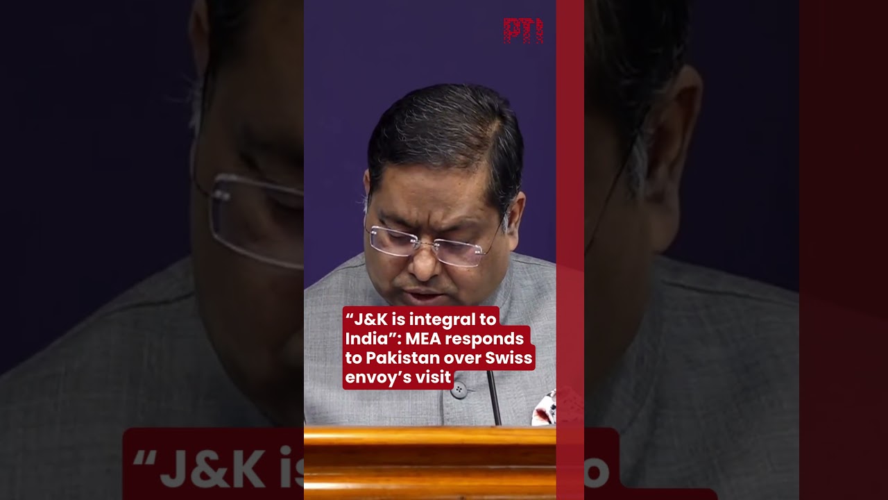 &ldquo;J&K is integral to India&rdquo;: MEA responds to Pakistan over Swiss envoy&rsquo;s visit
