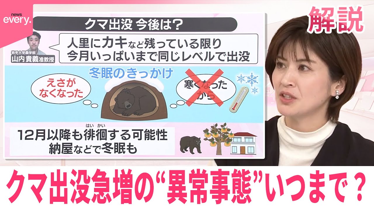 【#みんなのギモン】クマ出没急増の“異常事態”いつまで？　ブナの実不作に加え他の要因も…