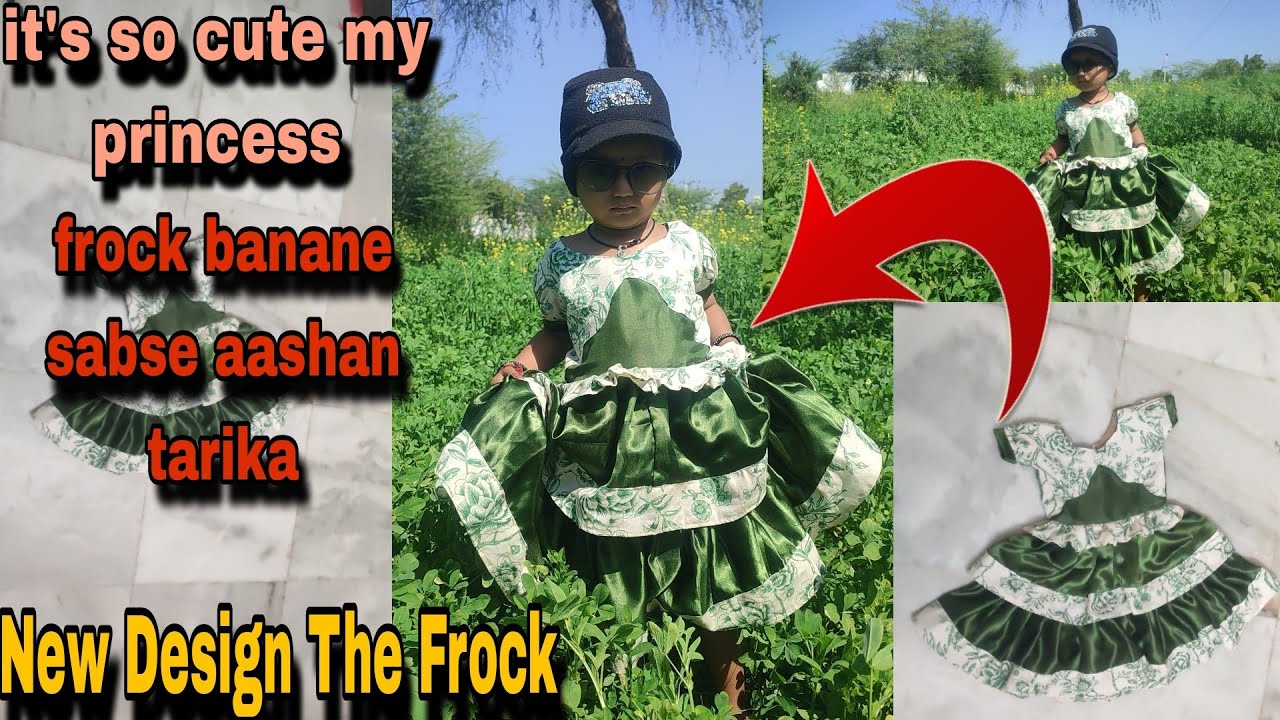 Easy angrakha baby frock cutting ||full cutting stitching tutorial for beginners || trending frock