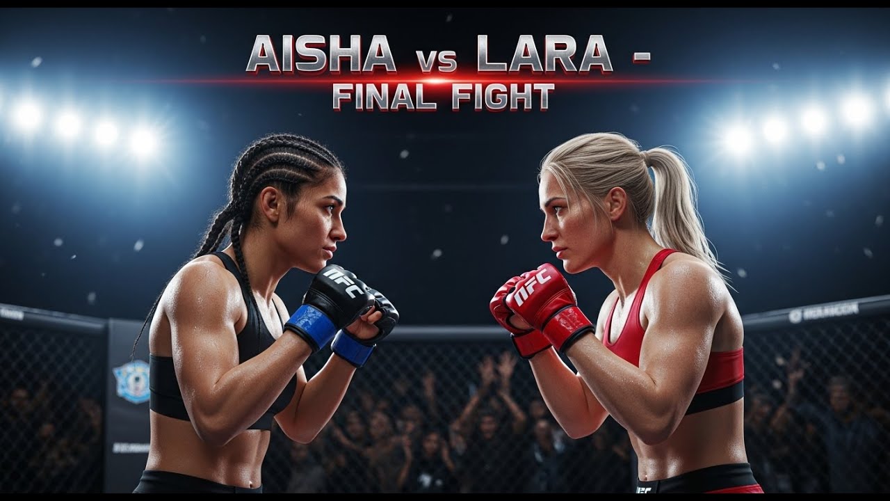 Aisha Khan vs Lara Smith | Epic MMA Fight Animation | Realistic 3D Women’s MMA Battle 2025