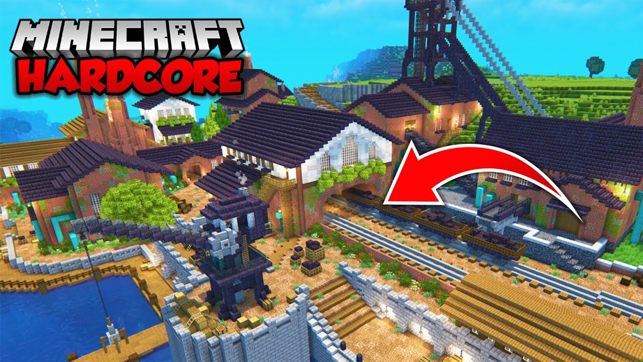 I Built ULTIMATE Industrial Harbour in Minecraft Hardcore