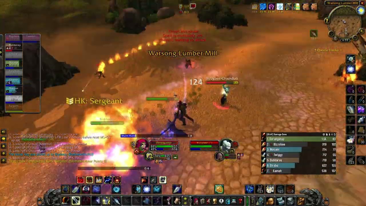 controlling the match as melee! WoW Classic SoD level 25 melee survival hunter pvp Warsong Gulch 12