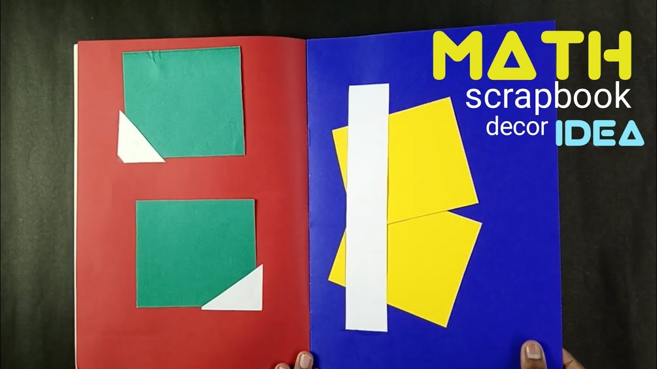 math scrapbook decor ideas // #math #ideas #scrapbook #decor #craft