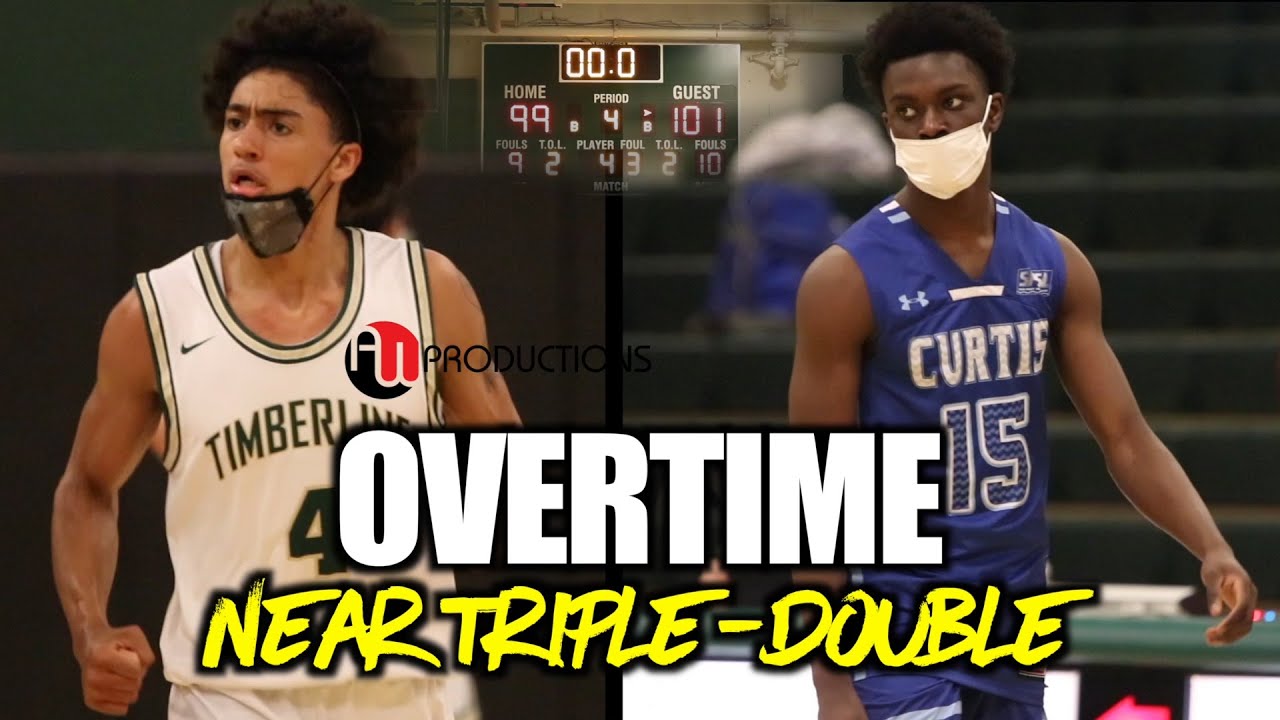 Zoom Diallo NEAR TRIPLE-DOUBLE vs. Brooklyn Hicks in OVERTIME | Curtis vs. Timberline