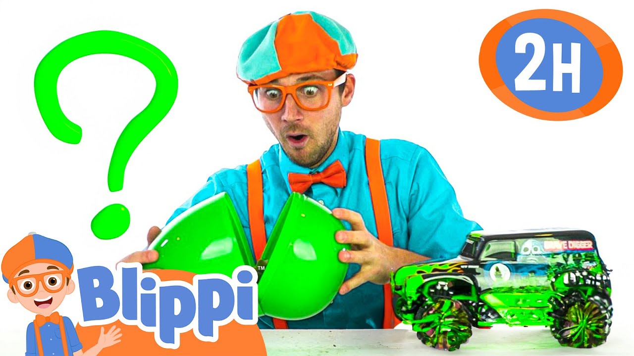 Blippi Learns Colors on The Halloween Egg Hunt | Blippi and Meekah Best Friend Adventures