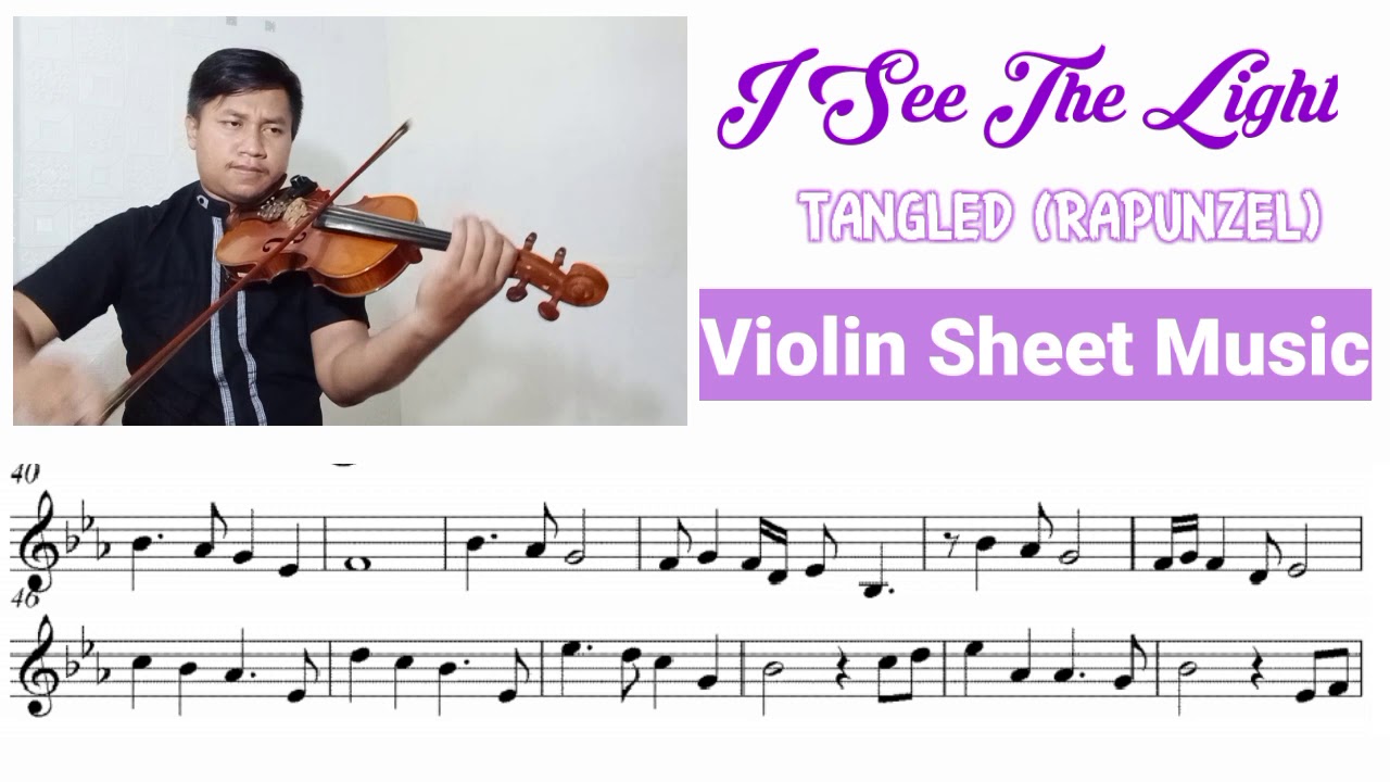 [Free sheet] I See The Light - Tangled (Rapunzel) [Violin Cover Sheet Music]