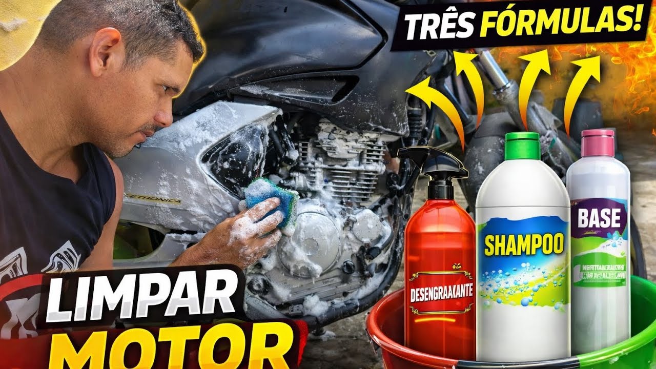 Como Limpar o motor da sua moto de forma profissional 