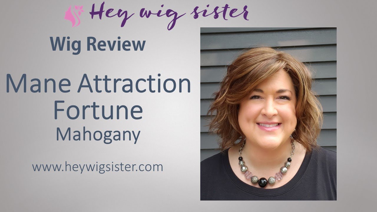 Mane Attraction FORTUNE in Mahogany | WIG REVIEW | Mid-length wavy bob | SUPER EASY WIG!