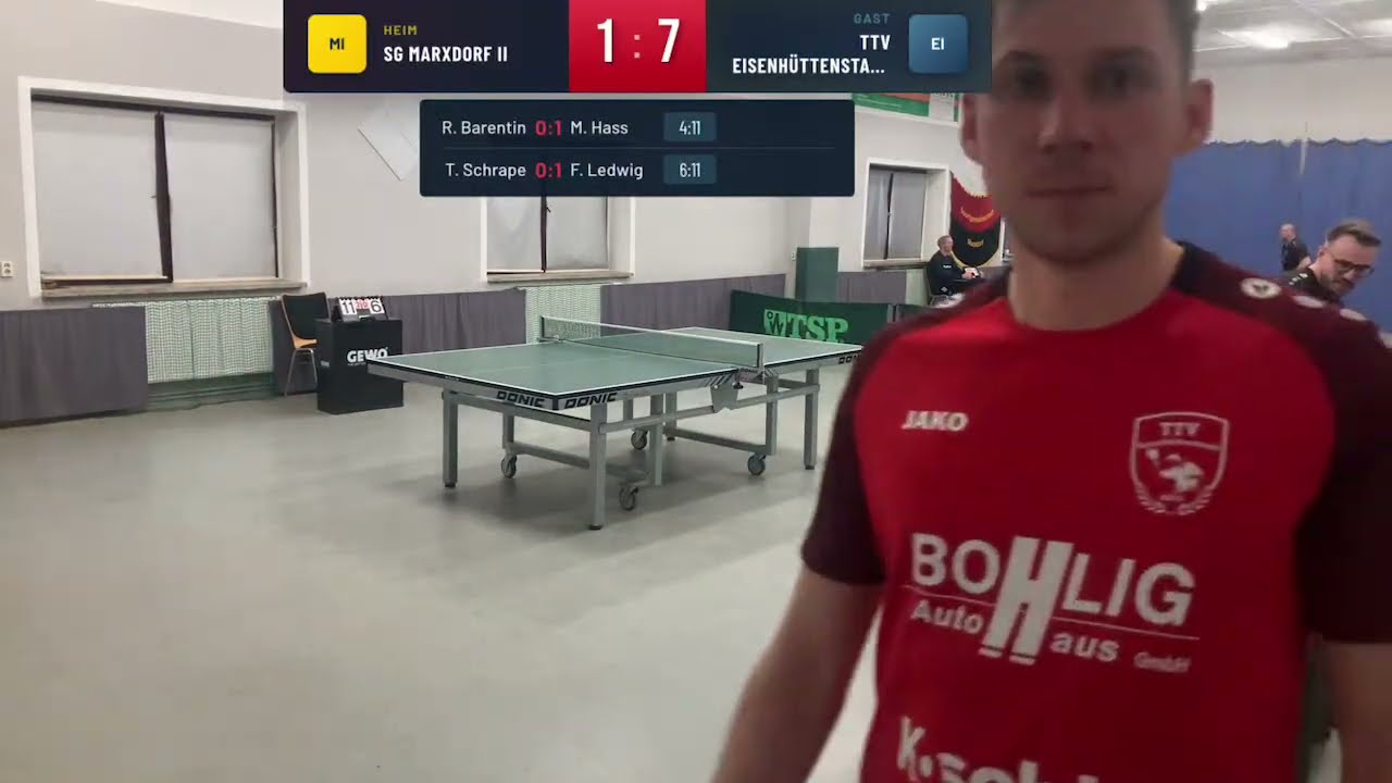 24.01.2026 - SG Marxdorf II vs. TTV Eisenhüttenstadt II 1.LK (Teil 1)