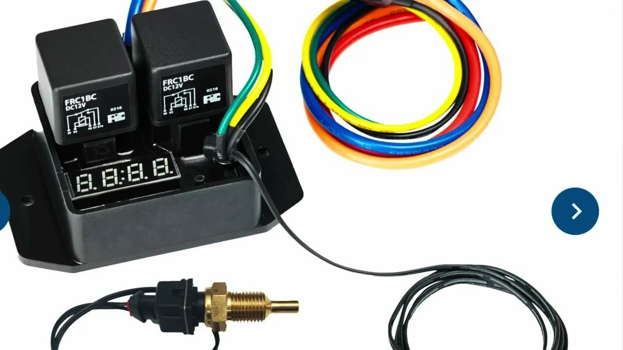 Digital Adjustable Electric Fan Controller NPT Thermostat Temp Switch Wiring Kit.