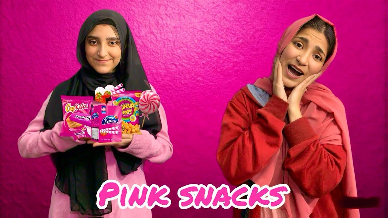 Pink Food me sary strawberry waly nikly 🍓|pink food ki mystery nikl aye 😱|