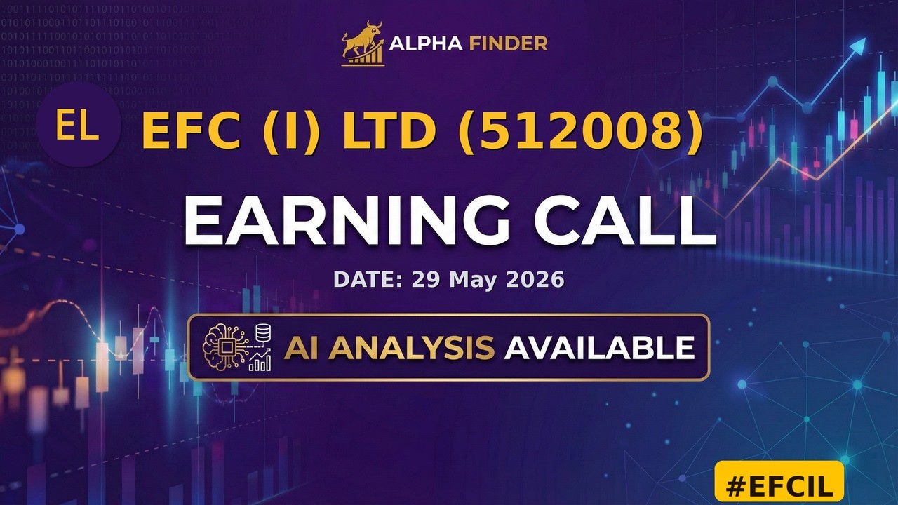 EFC (I) Ltd (512008) | EFCIL | Earning Call | Alfa Finder