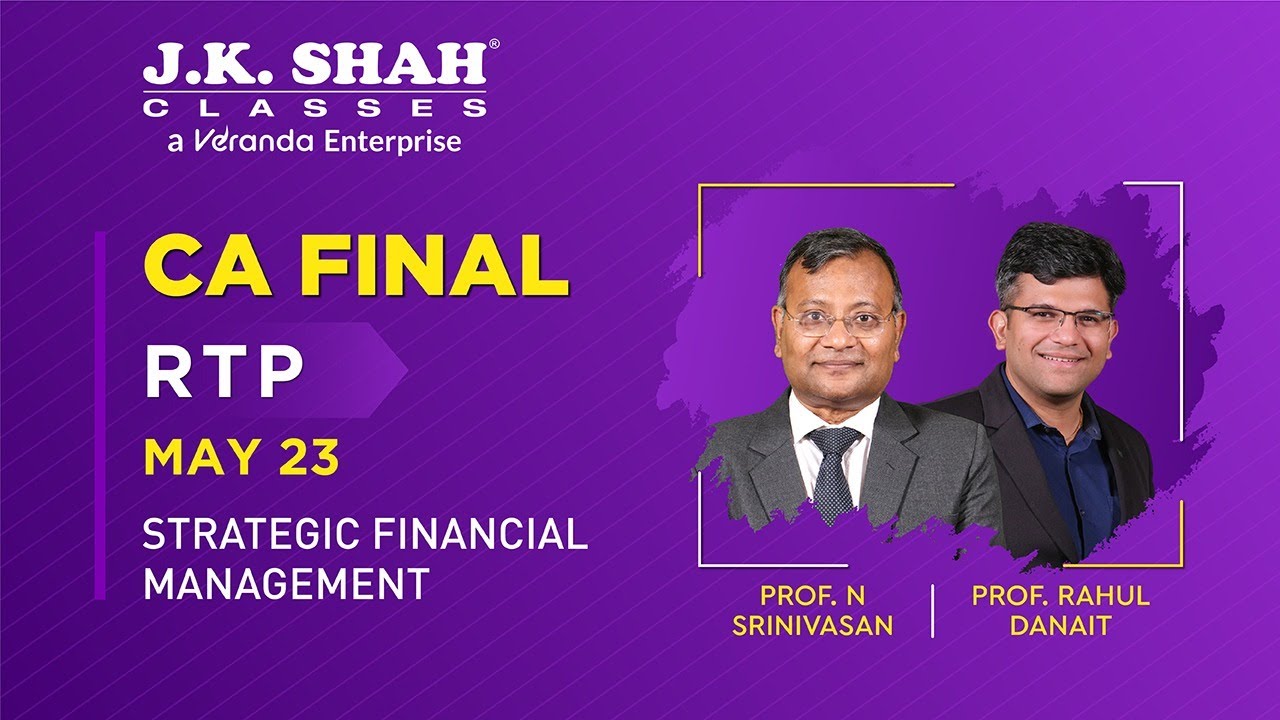 CA Final | RTP May 23 | Strategic Financial Management