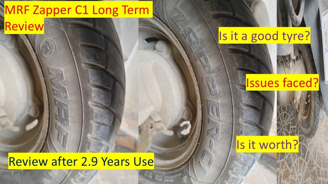 MRF Zapper C1 Scooter Tyre Long Term Review | Review after 2.9 Years Use | Best Activa scooter Tyre
