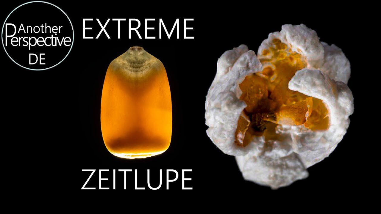 Popcorn in Super Zeitlupe bei 40,000 Bildern pro Sekunde | Makro Aufnahmen