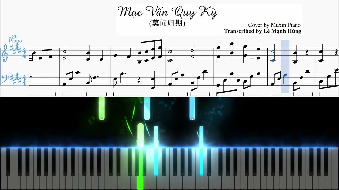 Mạc Vấn Quy Kỳ (莫问归期) | Cover by Muxin Piano | Gabhung Music Arrangement
