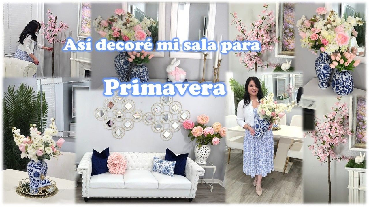 Decoración de Primavera 2026 🌷 Transformé mi Sala en un Jardín para Easter 🐰