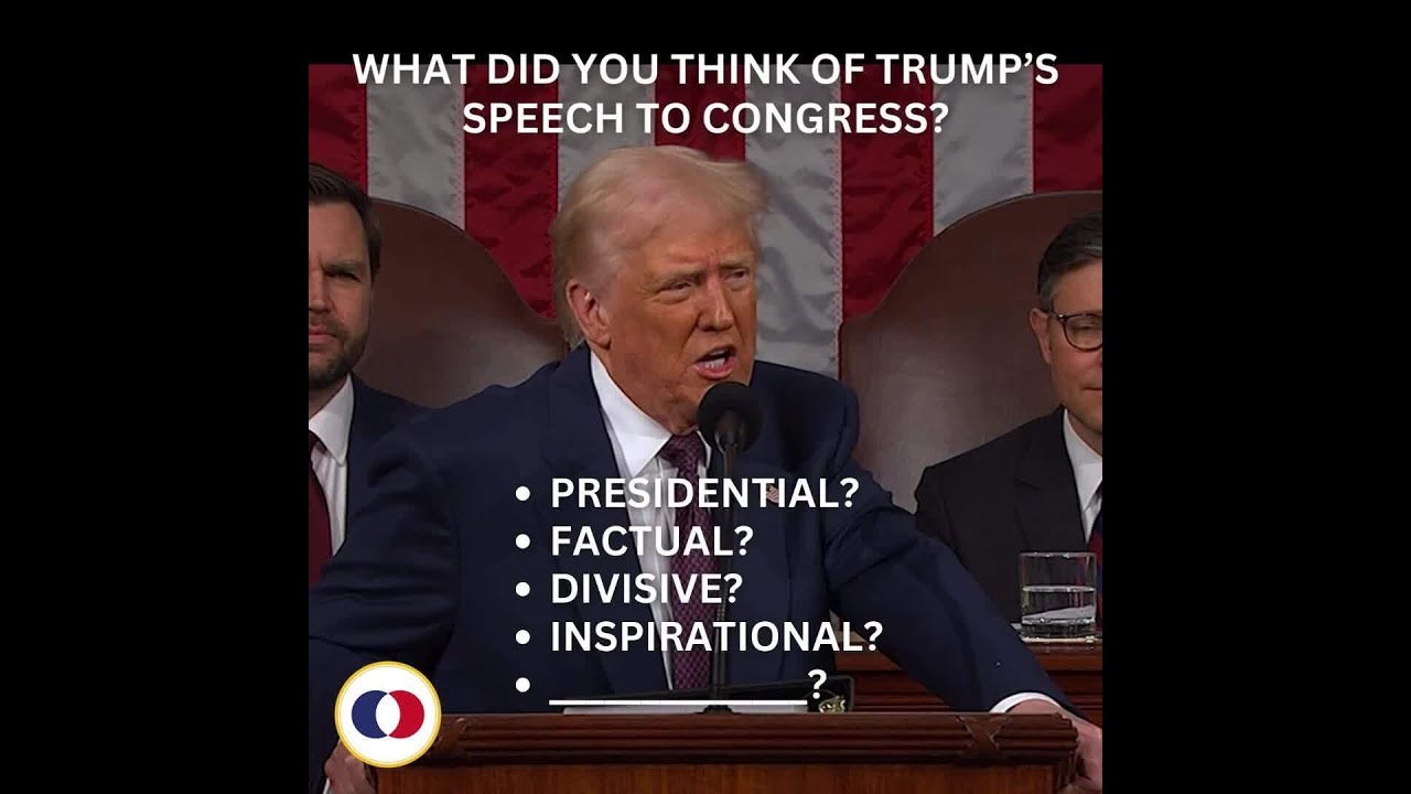 What did you think of President Trump's speech to Congress? #ThisIsNotNormal