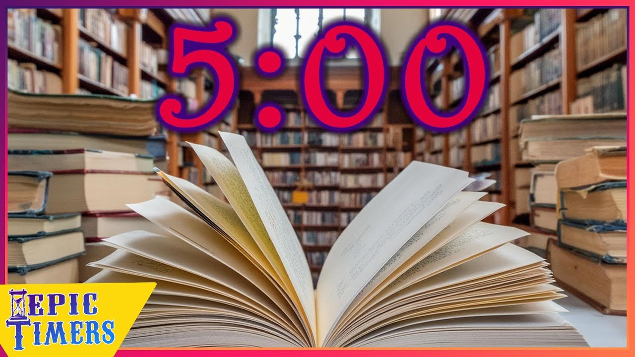 5 Minute Timer with The Wonder of Books in the Library!