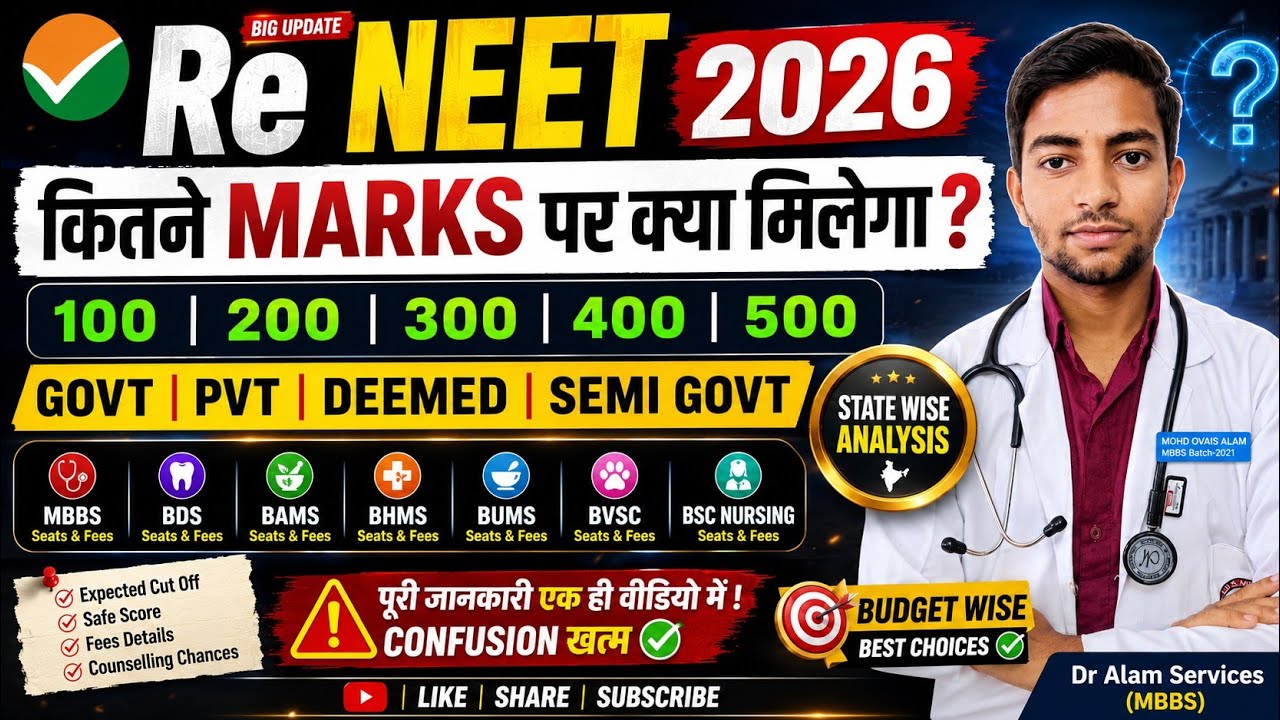 Проходной балл NEET 2026 🤩 | Что делать с вашими баллами? | MBBS BDS Сестринское дело Ветеринария...