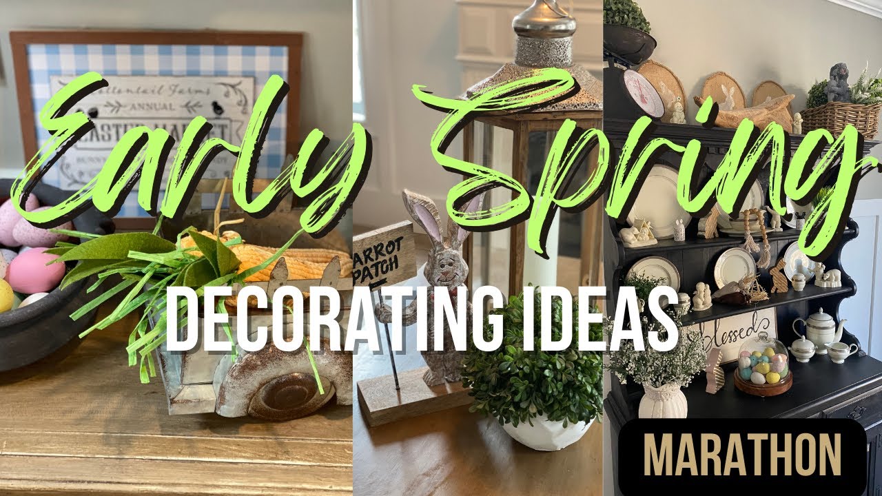 🌸 Early Spring Decorate With Me Marathon | 🐇 Spring Decorating Ideas 🌸 | Spring Decor 2024